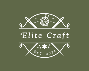 Craft Yarn Needle logo design