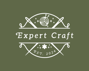 Craft Yarn Needle logo design
