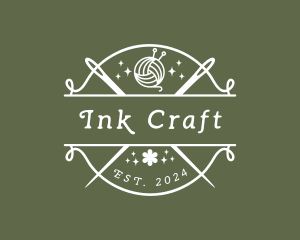 Craft Yarn Needle logo design