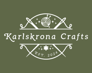 Craft Yarn Needle logo design