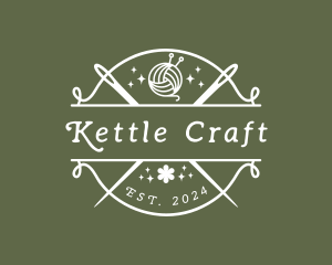 Craft Yarn Needle logo design