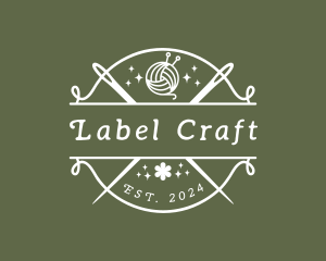 Craft Yarn Needle logo design