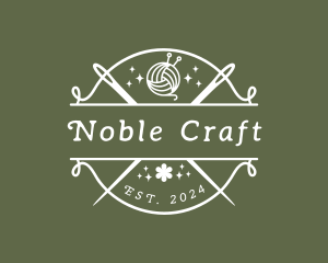 Craft Yarn Needle logo design