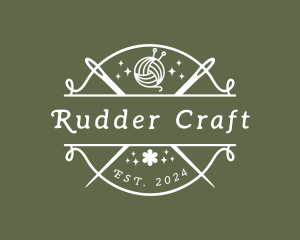 Craft Yarn Needle logo design