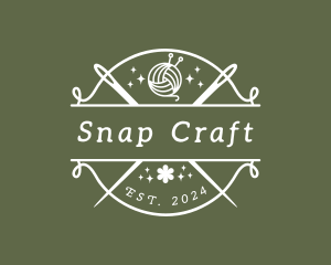 Craft Yarn Needle logo design