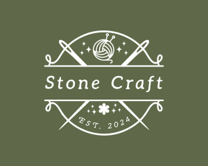 Craft Yarn Needle logo design