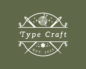 Craft Yarn Needle logo design