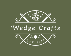 Craft Yarn Needle logo design