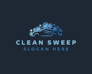 Gradient Car Wash Cleaning logo design