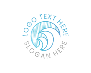 Ocean Wave Badge logo