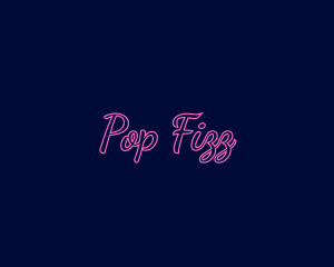 Cursive Bright Retro Neon logo design