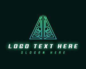 Geometric Cyber Triangle logo