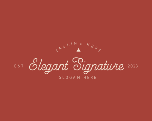 Elegant Script Business logo design