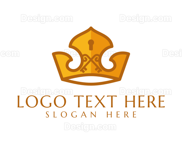 Security Keyhole Crown Logo