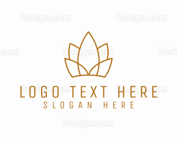 Golden Lotus Crown Logo