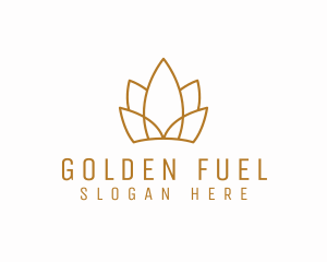 Golden Lotus Crown logo design