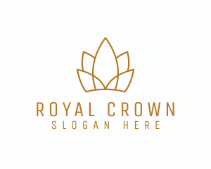 Golden Lotus Crown logo design