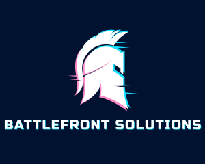 Gladiator Helmet Glitch logo