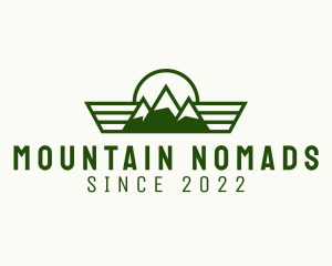 Outdoor Mountain Hiking logo design