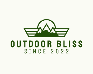 Outdoor Mountain Hiking logo design