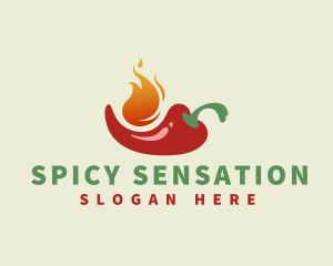 Flaming Spicy Chili  logo