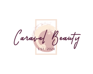 Beauty Watercolor Brush Lettermark logo design