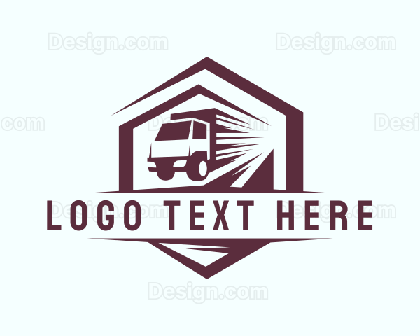 Fast Delivery Truck Logo