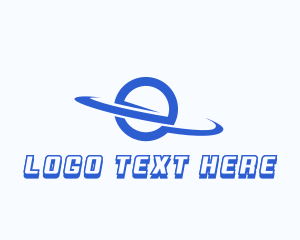 Modern Orbit Letter E  logo
