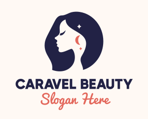 Evening Woman Beauty Salon logo design