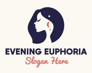 Evening Woman Beauty Salon logo design