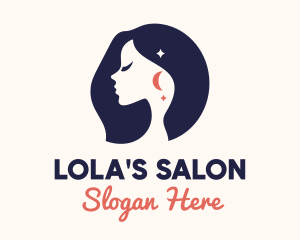 Evening Woman Beauty Salon logo design