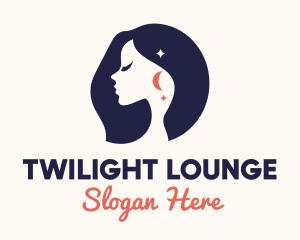 Evening Woman Beauty Salon logo design