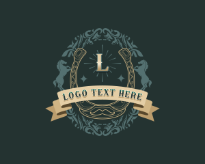 Luxury Horseshoe Ranch Logo