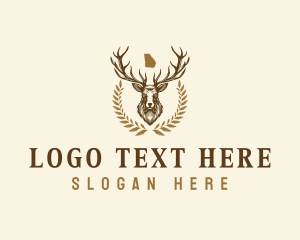 Georgia Deer Antler logo