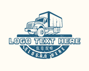 Logistics Shipping Truck logo