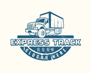 Logistics Shipping Truck logo design