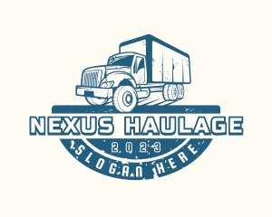 Logistics Shipping Truck logo design