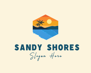 Beach Travel Getaway logo design