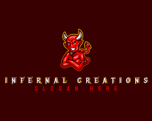 Demonic Devil Profanity logo design