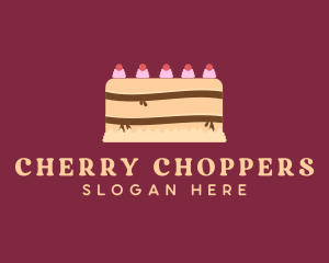 Cherry Icing Cake logo design