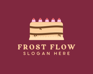 Cherry Icing Cake logo design