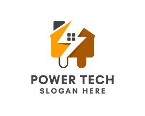 House Electrical Plug logo