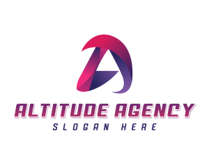Studio Agency Letter A logo