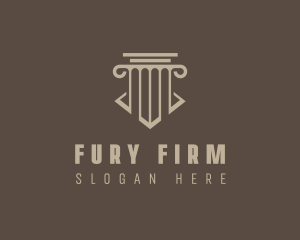 Business Firm Pillar logo design