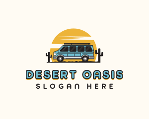 Camper Van Travel Tour logo design