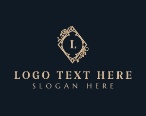 Elegant Luxury Floral Boutique Logo