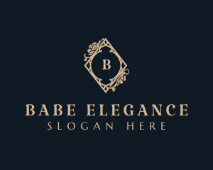 Elegant Luxury Floral Boutique logo design