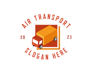 Courier Logistics Truck logo design