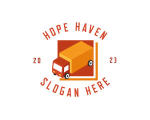 Courier Logistics Truck logo