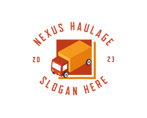 Courier Logistics Truck logo design